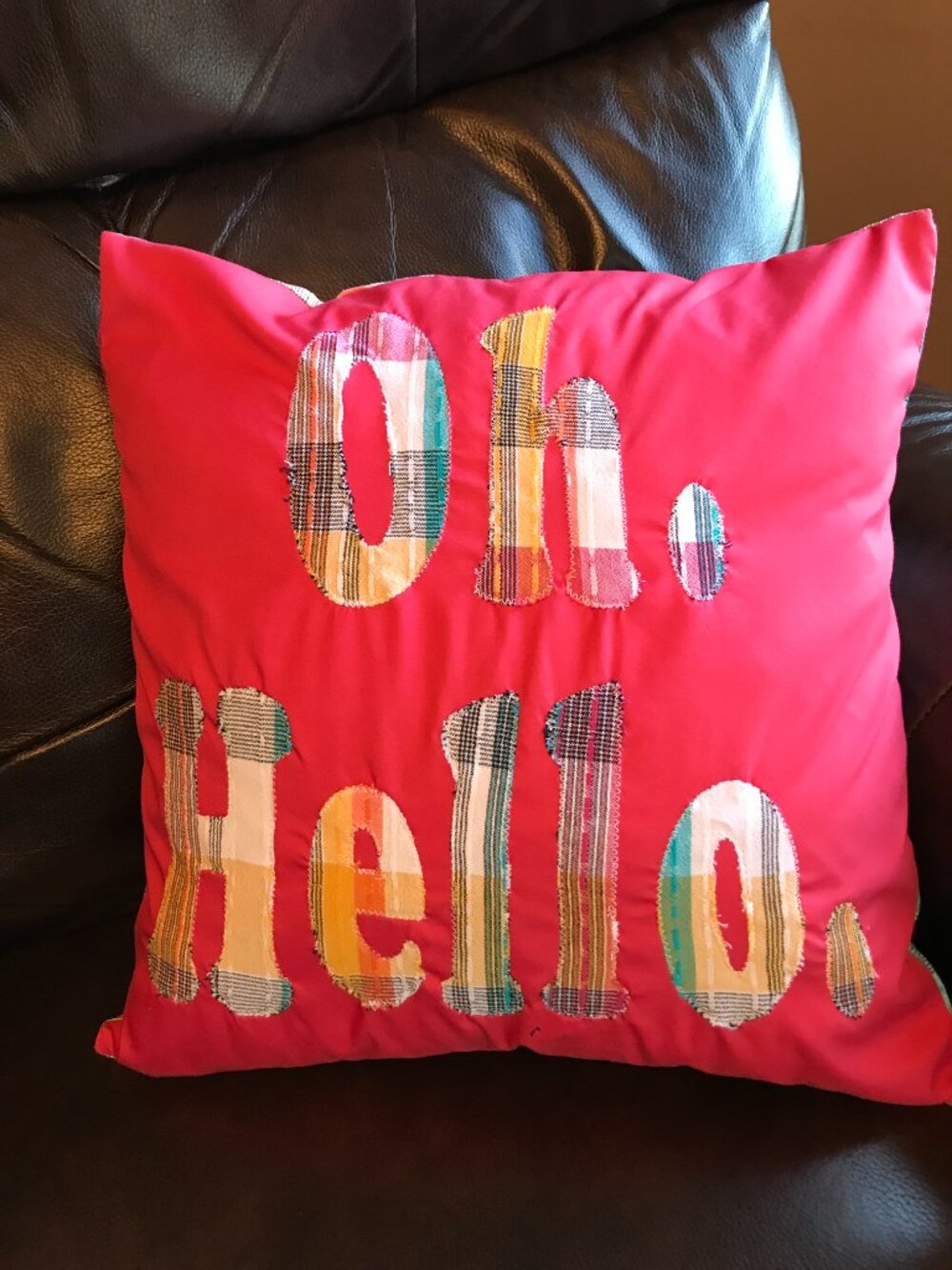 Handmade Cottagecore Pillow Cover Whimsical Farmhouse Décor Oh Hello 16 x 16